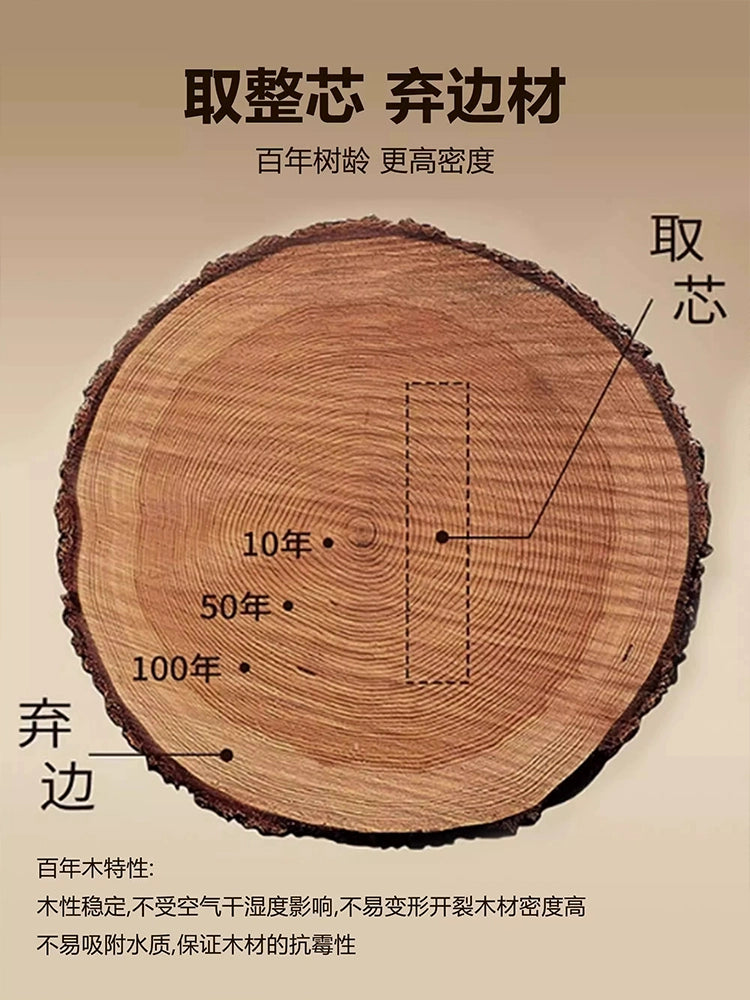 Set de Dessous de Plat Arbre de Noël en Bois