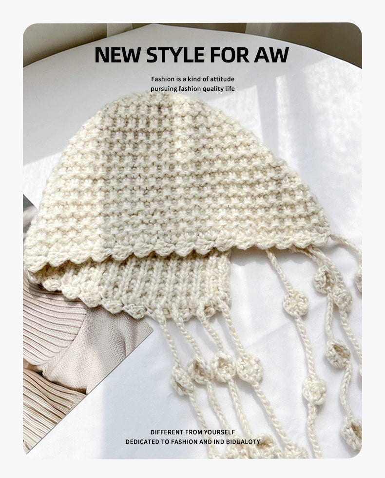 Bonnet Tendance à Lacets Élégant