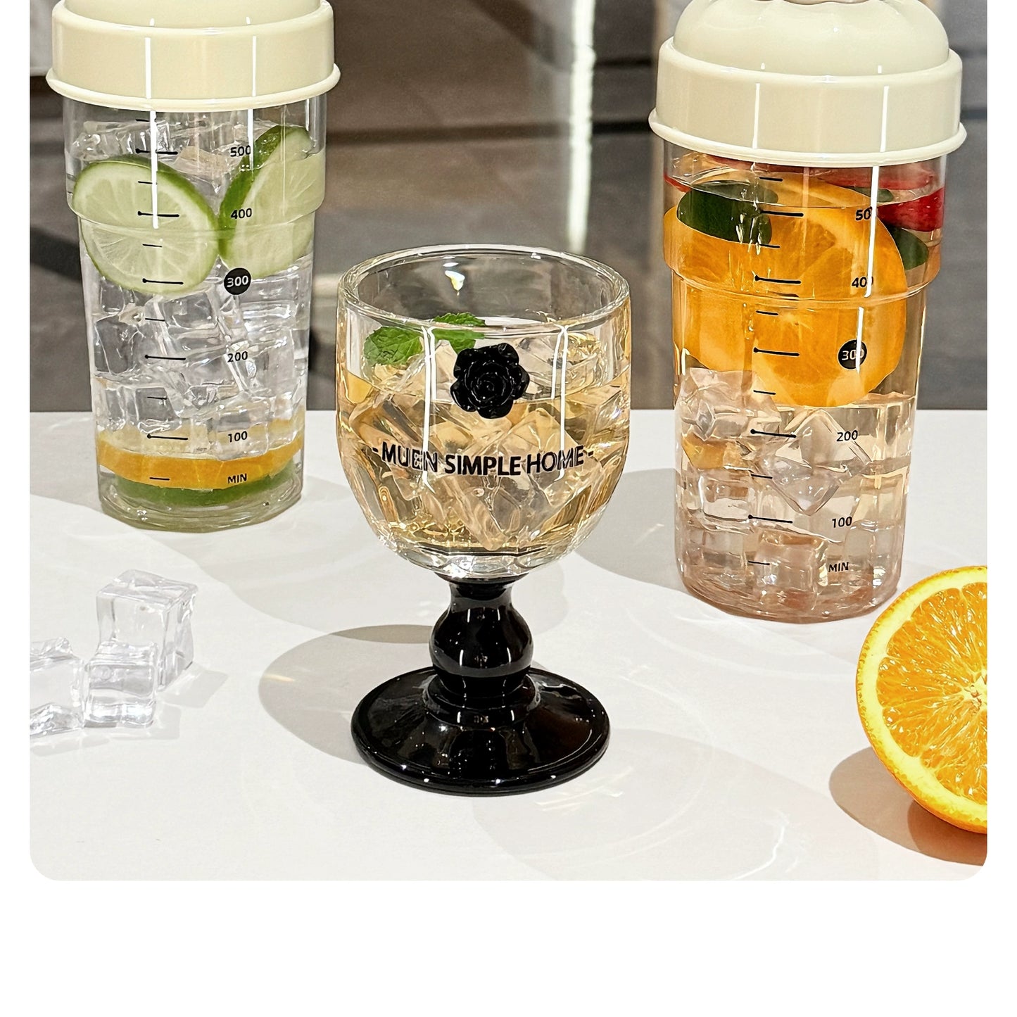 Shaker barista pour la maison 750ml avec mesures précises