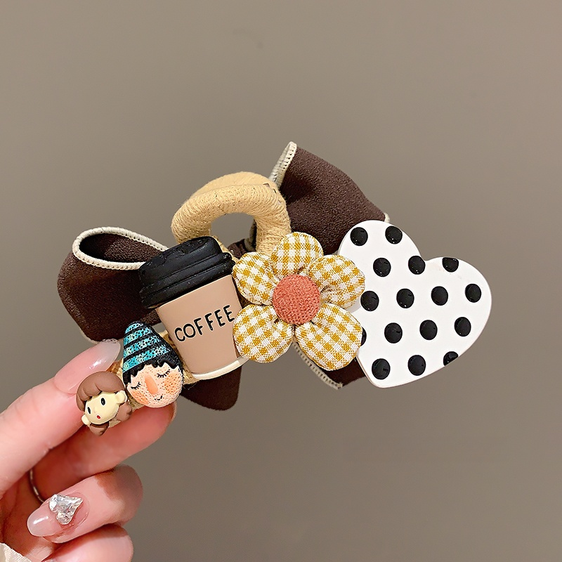 Barrette Papillon Pointillés