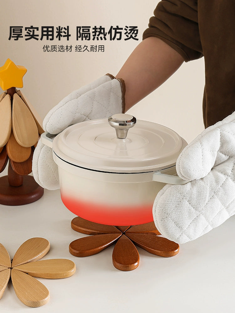 Set de Dessous de Plat Arbre de Noël en Bois