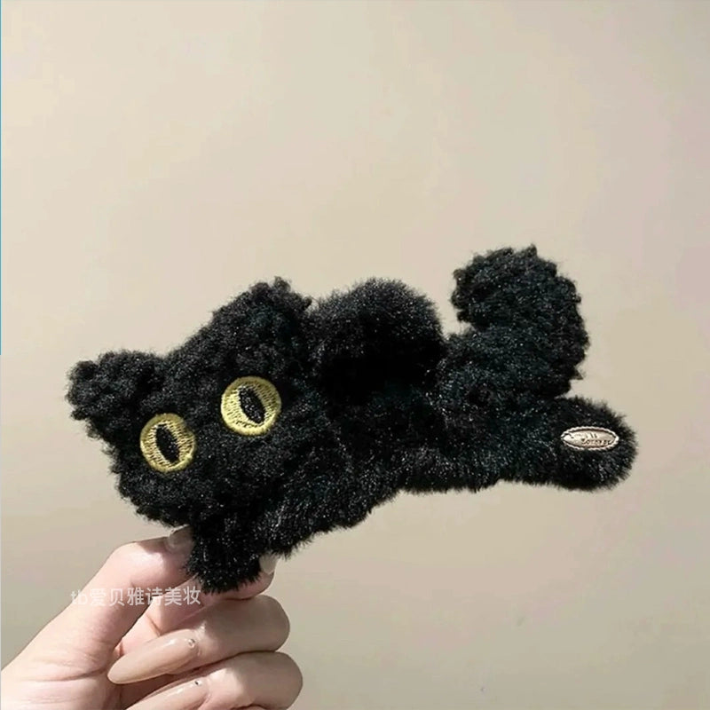 Barrettes Zébrées Chat Mignon