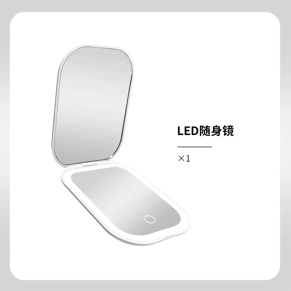 Miroir de Maquillage LED Lumière du Jour ,Ultra-Mince pour Voyage