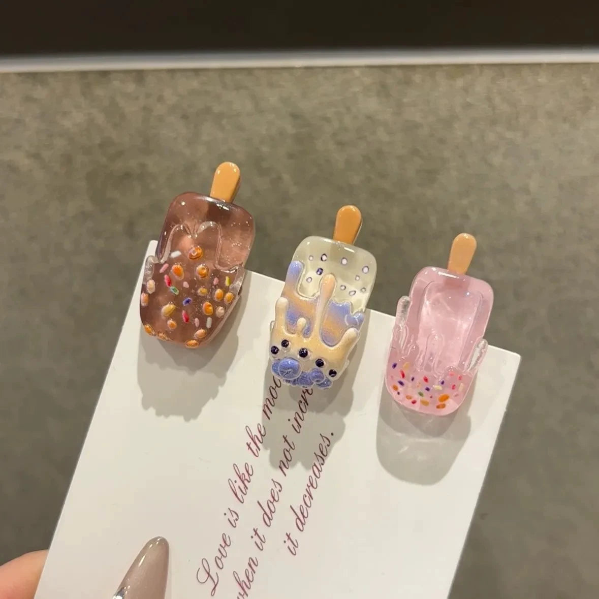 Barrettes Glace Mignonnes