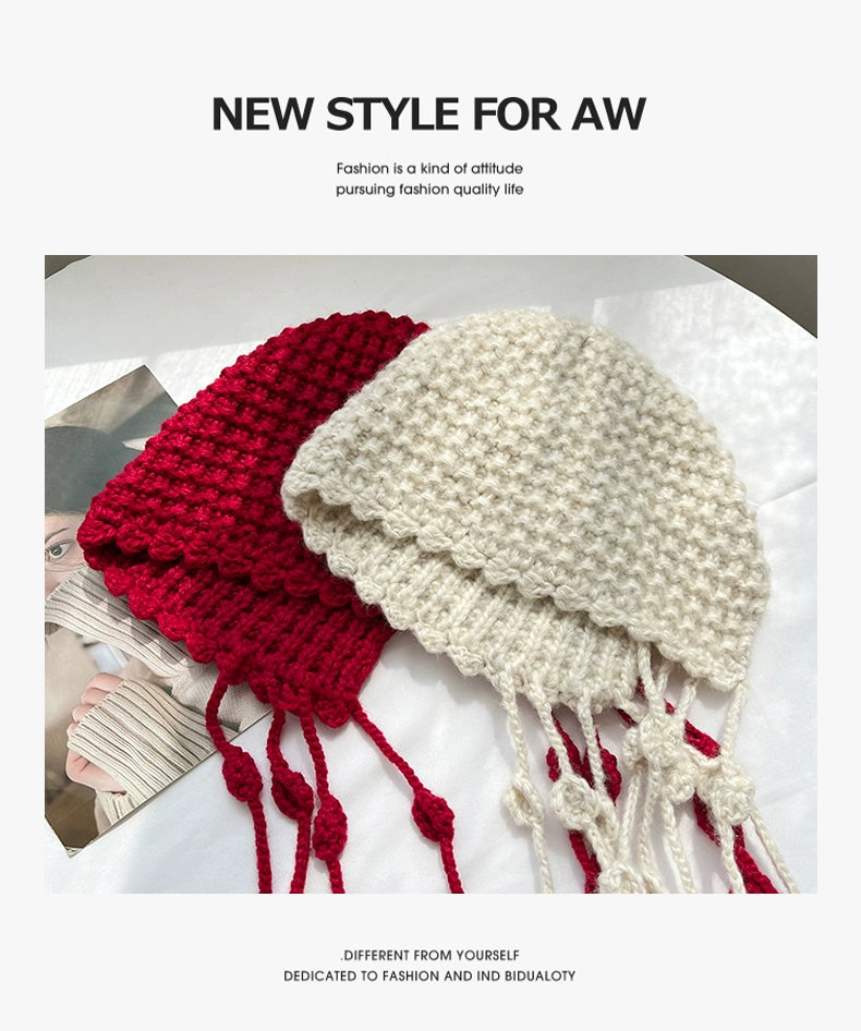 Bonnet Tendance à Lacets Élégant