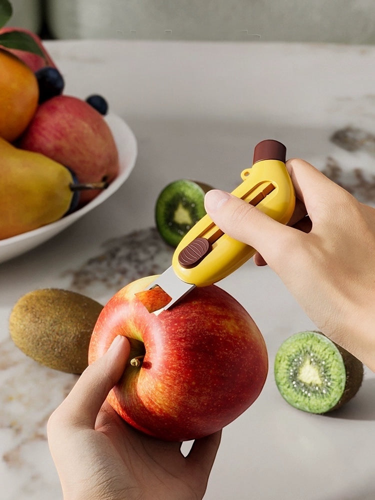 Éplucheur 3-en-1 Portable Professionnel - Pour Tous Types de Fruits et Légumes