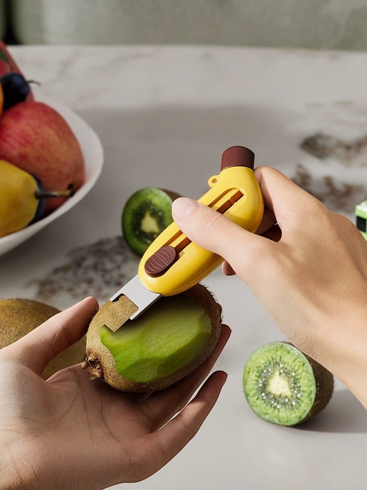 Éplucheur 3-en-1 Portable Professionnel - Pour Tous Types de Fruits et Légumes
