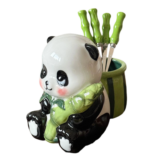 Set de Fourchette "Bambou & Panda" Élégant
