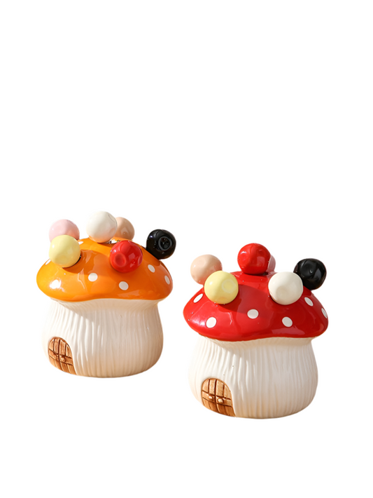 Set de 6 Pics à Fruits Design Champignon