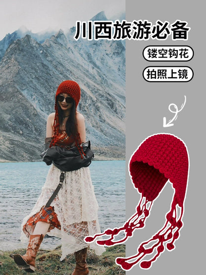 Bonnet Tendance à Lacets Élégant