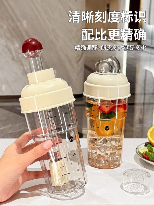 Shaker barista pour la maison 750ml avec mesures précises