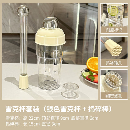 Shaker barista pour la maison 750ml avec mesures précises