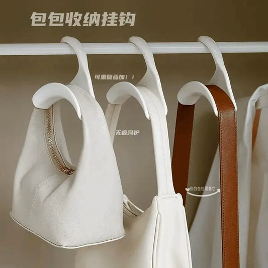 Multi-functional bag hook, arch bag hanger, wardrobe hanger, hanging silk scarf, tie, belt hook rack, hat storage