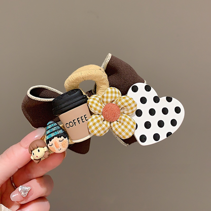 Barrette Papillon Pointillés