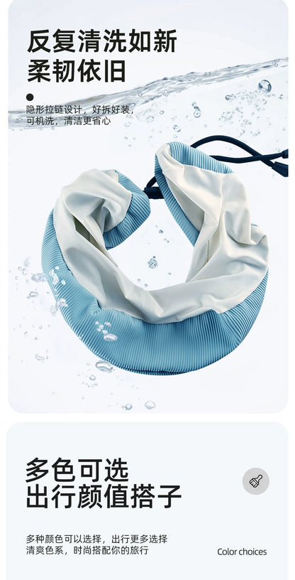 Oreiller Cervical Intelligent avec Capuche - Confidentialité et Confort en Voyage