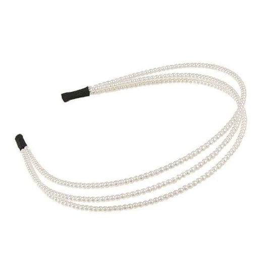 Pearl headband, female super fairy, French romantic Internet celebrity, 2025 new face wash, high skull, temperament, pressure hairpin headpiece